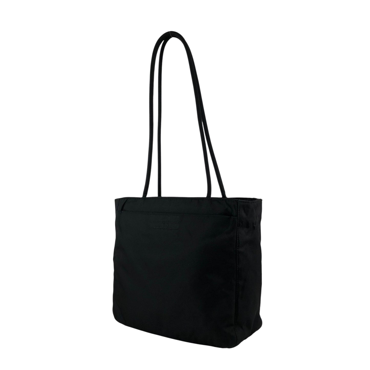 PRADA Tessuto Triangle Logo Totebag Black Vintage bfw3nz