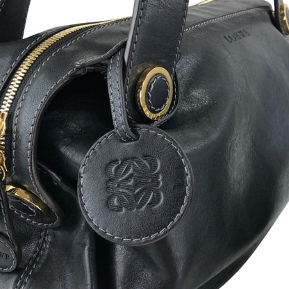 LOEWE Anagram Handbag Black Vintage x7a23e