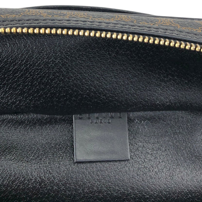 CELINE Macadam Blason Handbag Vanity bag Black Vintage x6aezr