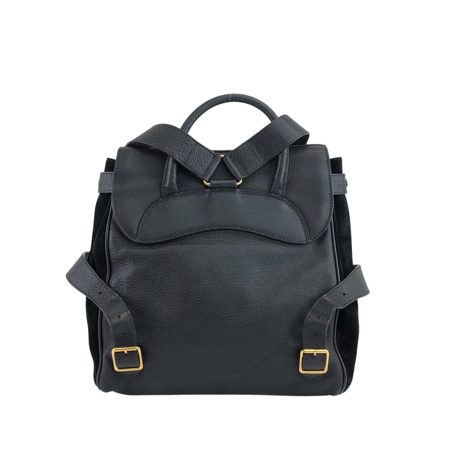 GUCCI Horse Bit Backpack Black Vintage h6pr8u