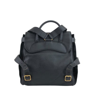 GUCCI Horse Bit Backpack Black Vintage h6pr8u