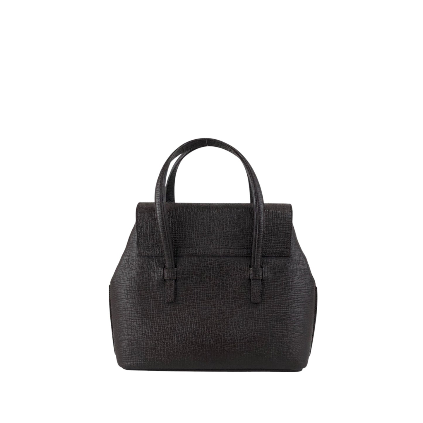 LOEWE Logo Embossed Handbag Brown Vintage xdd6ie