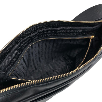 PRADA Padlock Shoulder bag Black Vintage thx6f8