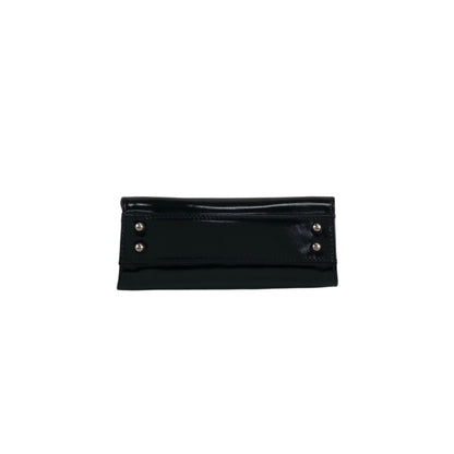 GUCCI Metal Clasp Handbag Black Vintage izypkv
