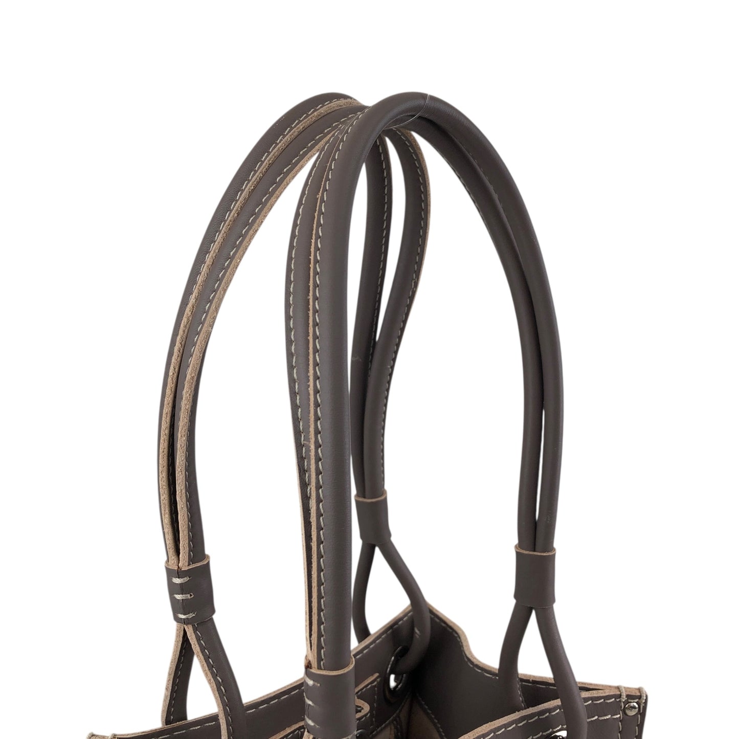 LOEWE Anagram Handbag Totebag Brown Vintage cgduag