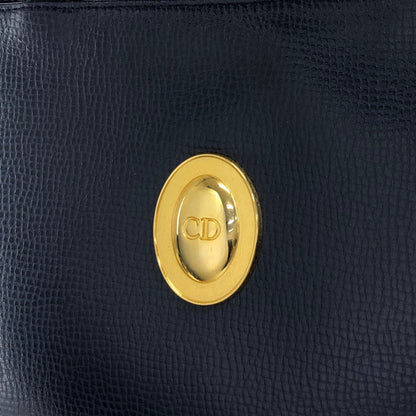 Christian Dior CD Logo Handbag Totebag Navy Vintage gxjx4z