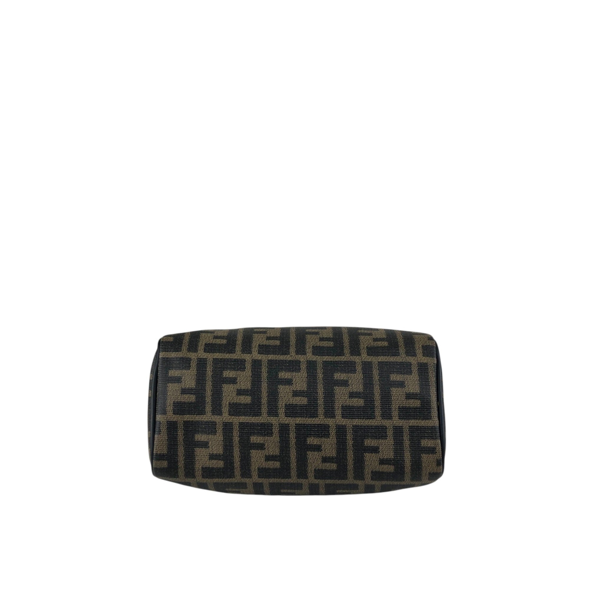 FENDI Zucca Two-way Small Boston bag Shoulder bag Black Vintage