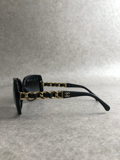 CHANEL Coco Mark Sunglasses Black 5208Q Vintage zxav3n