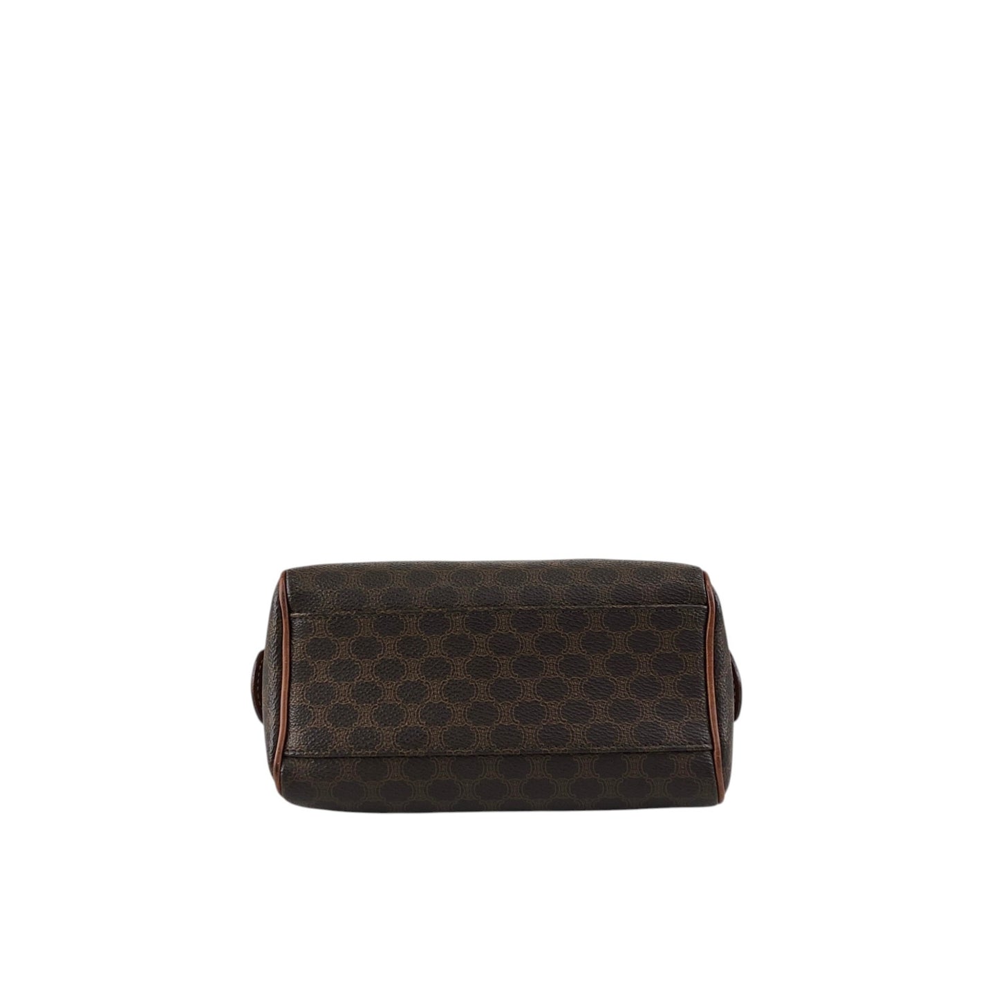 CELINE Macadam Two-way Small Boston bag Shoulder bag Brown Vintage b6a3tr