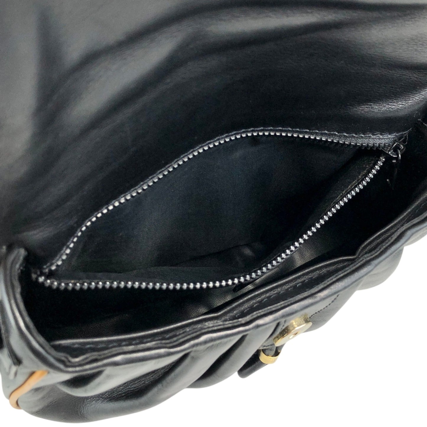 CELINE Blason Shoulder bag Black×Brown Vintage f8fsrs