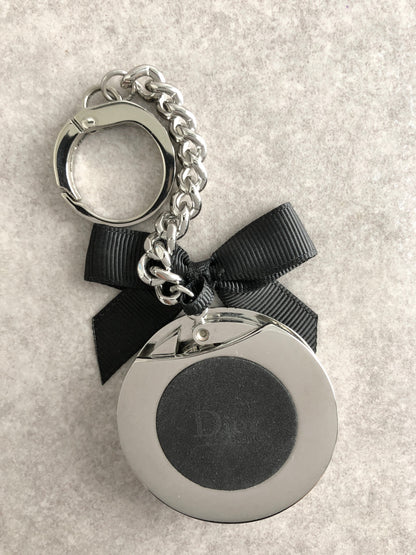 Christian Dior Logo Motif Charm Silver Vintage yjmmyp