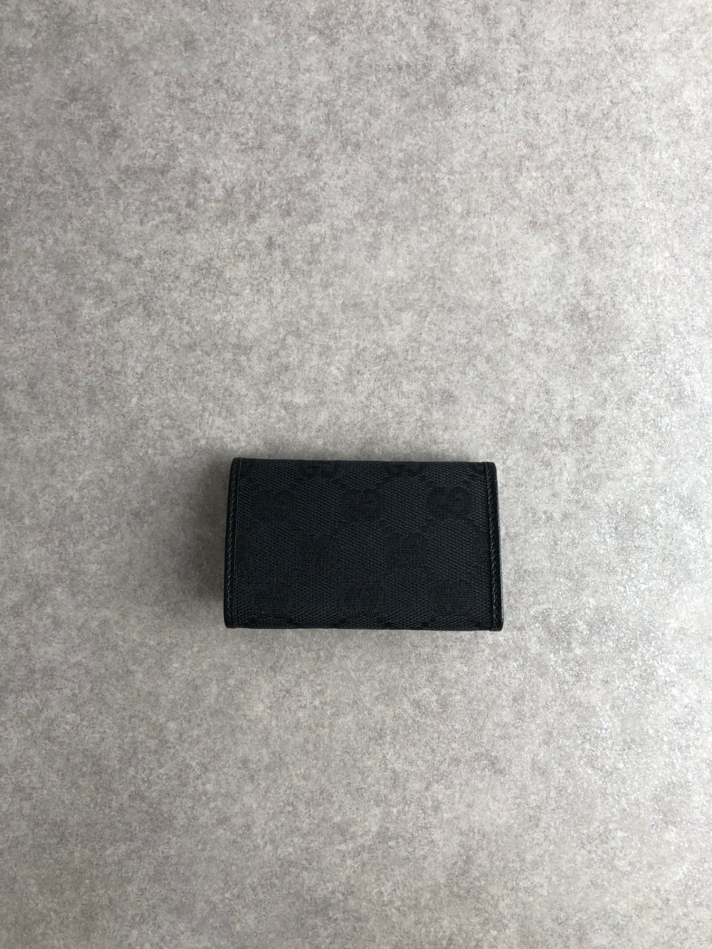 GUCCI GG Canvas Key Case Black 04564R F40IR 1000 Vintage ureigf