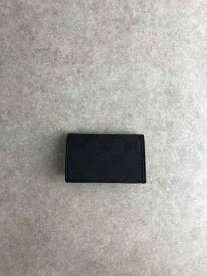 GUCCI GG Canvas Key Case Black 04564R F40IR 1000 Vintage ureigf