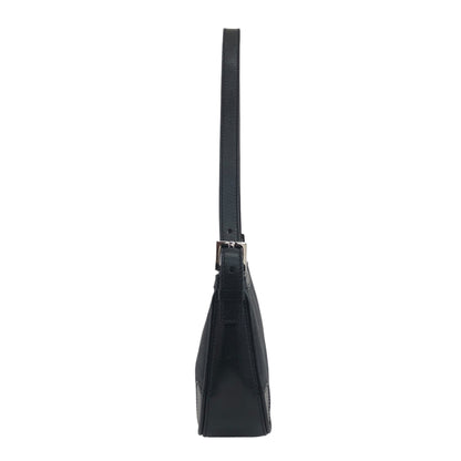 CELINE Macadam Shoulder bag Hobobag Black Vintage ddgif4