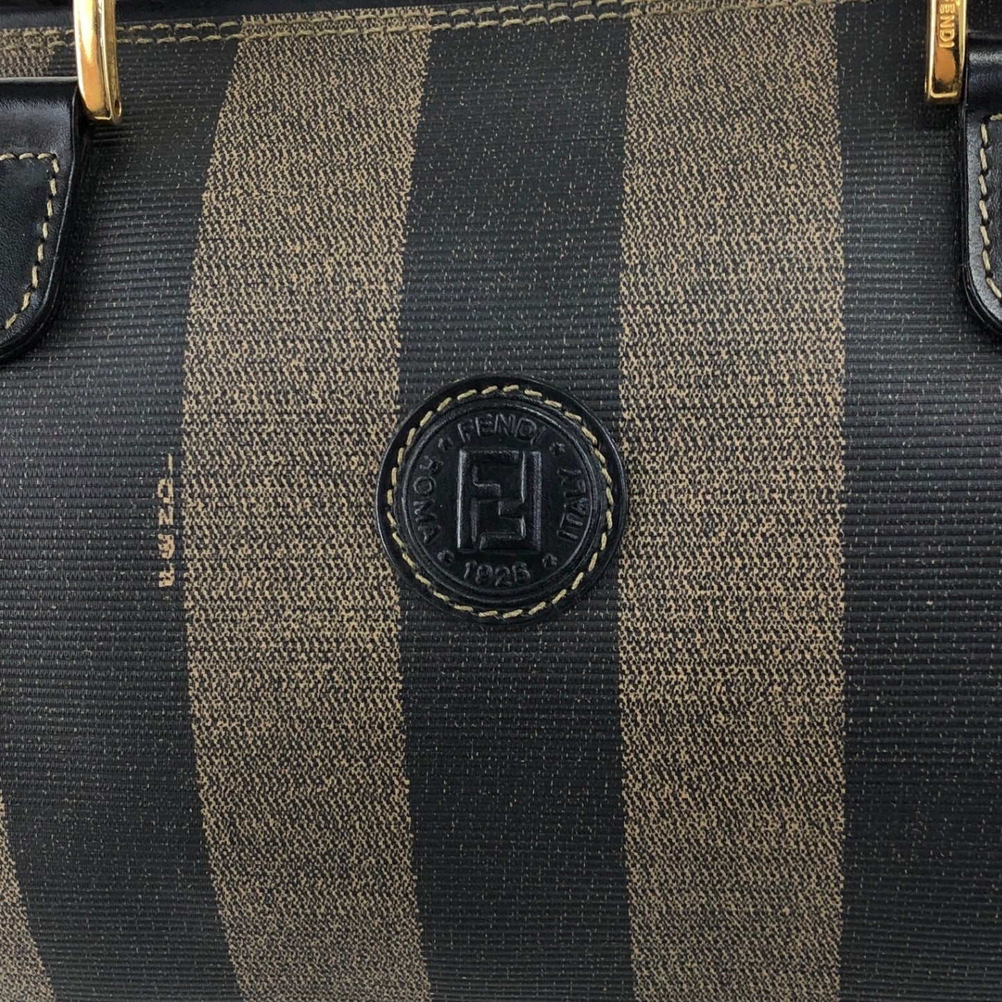 FENDI Pecan Two-way Small Boston bag Shoulder bag Black Vintage ze6stg