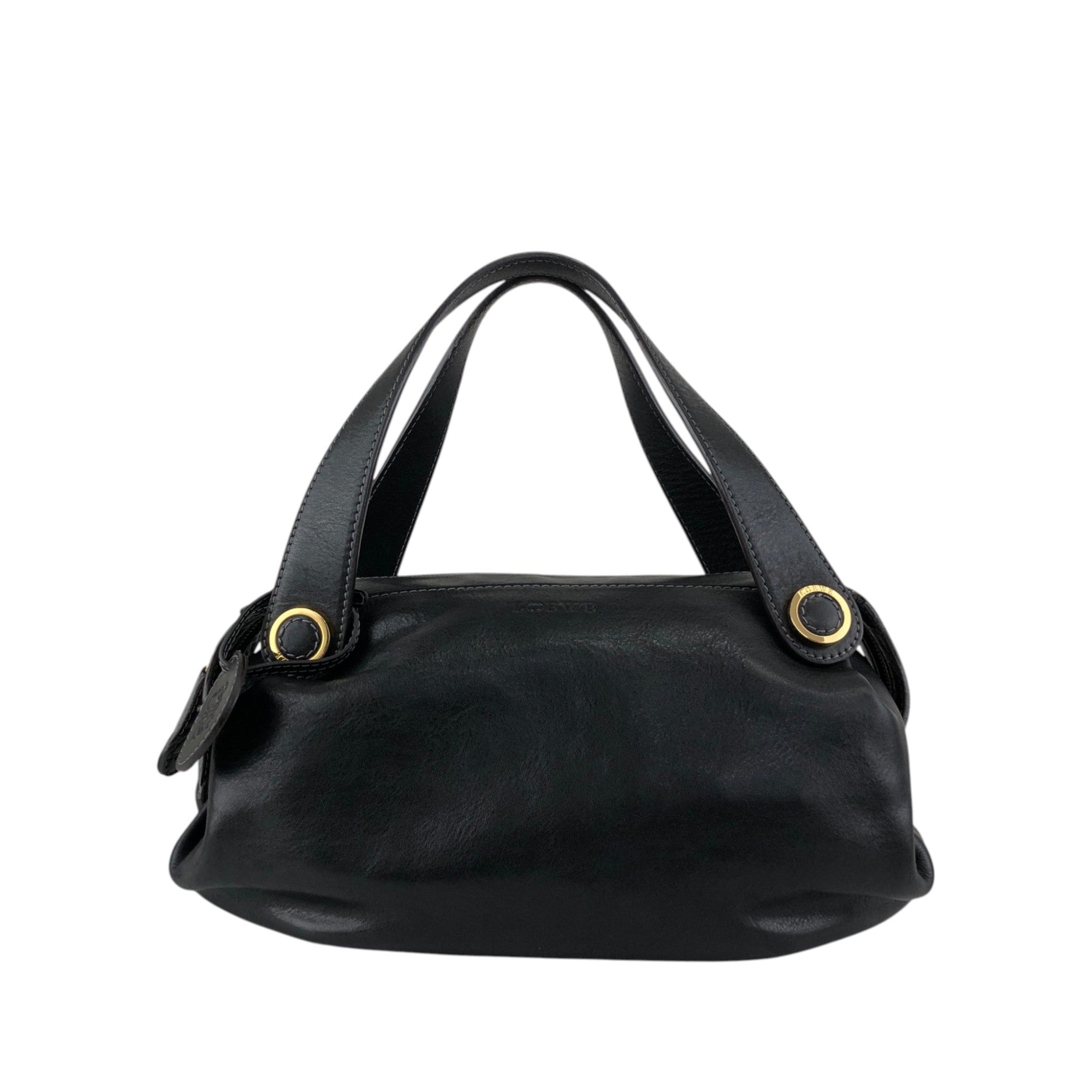LOEWE Anagram Handbag Black Vintage x7a23e – VintageShop solo LOEWE Anagram Handbag Black Vintage x7a23e – VintageShop solo