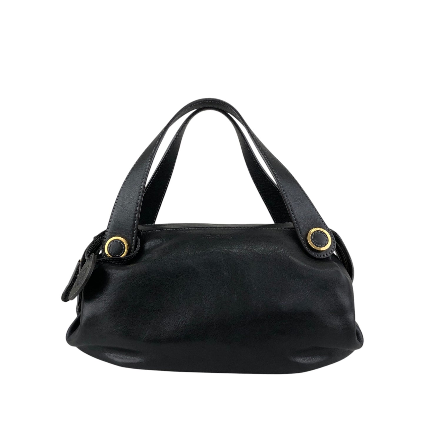 LOEWE Anagram Handbag Black Vintage x7a23e