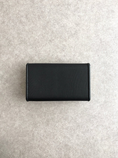 PRADA Triangle Logo Key Case Black 1PG222 Vintage yngsxb