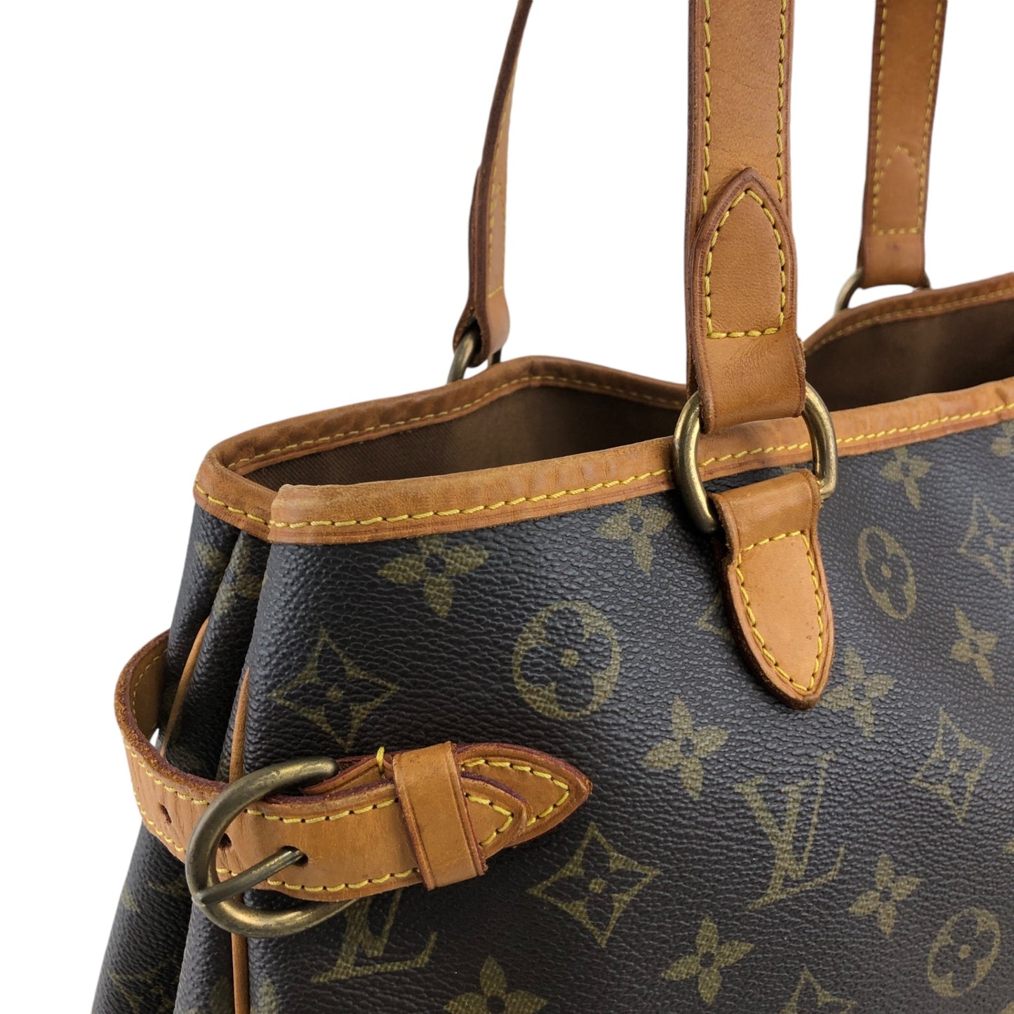 LOUIS VUITTON Monogram Handbag Brown M51154 Vintage y6xita