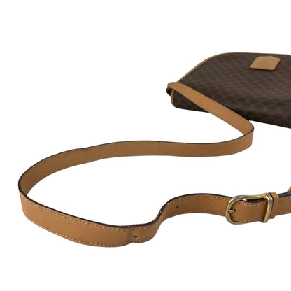 CELINE Macadam Blason Shoulder bag Brown Vintage rtiv5k