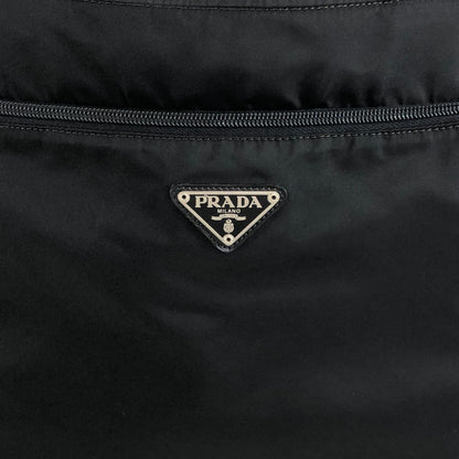 PRADA Triangle Logo Totebag Black Vintage mvmh5p