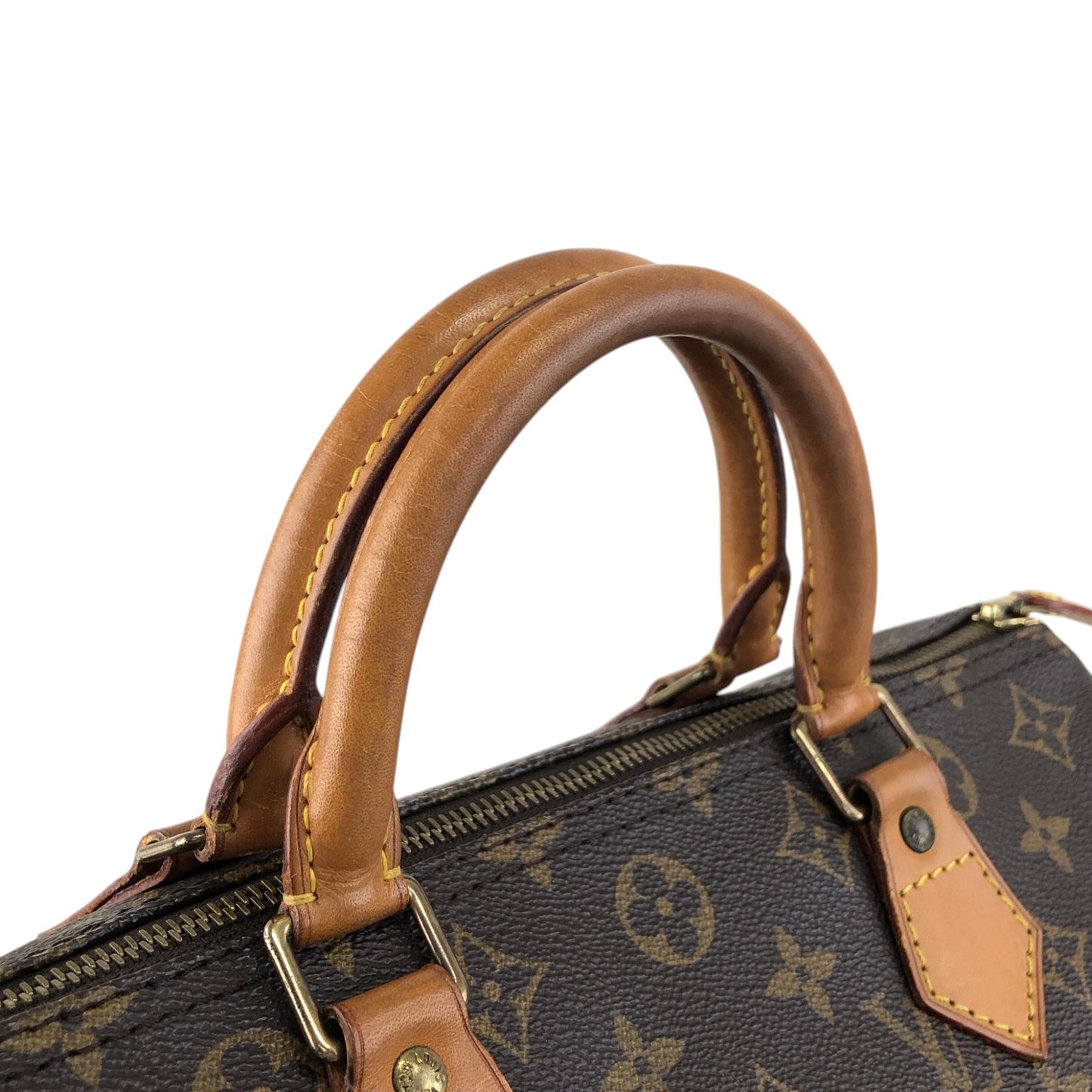 LOUIS VUITTON Monogram Small Boston bag Handbag Brown Vintage u4jnak