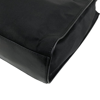 PRADA Tessuto Triangle Logo Totebag Black Vintage xs7v7s
