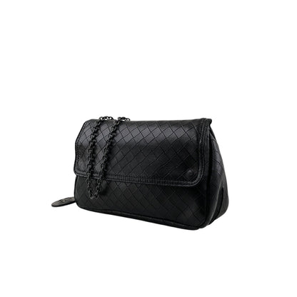 Bottega Veneta Intrecciato Chain Shoulder bag Black Vintage kgc2x6