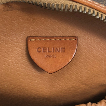 CELINE Macadam Gancini Round Shoulder bag Brown Vintage f76bfn