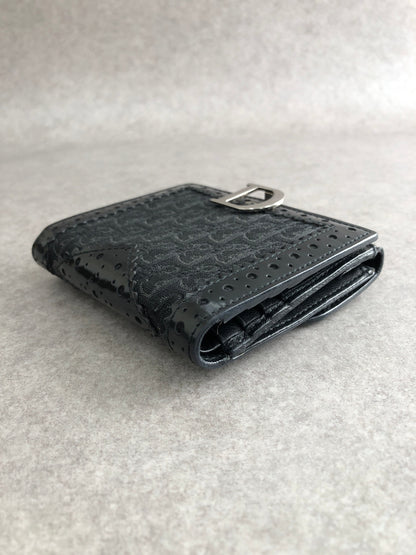 Christian Dior Street Chic Folded Wallet Black Vintage v8cfsw