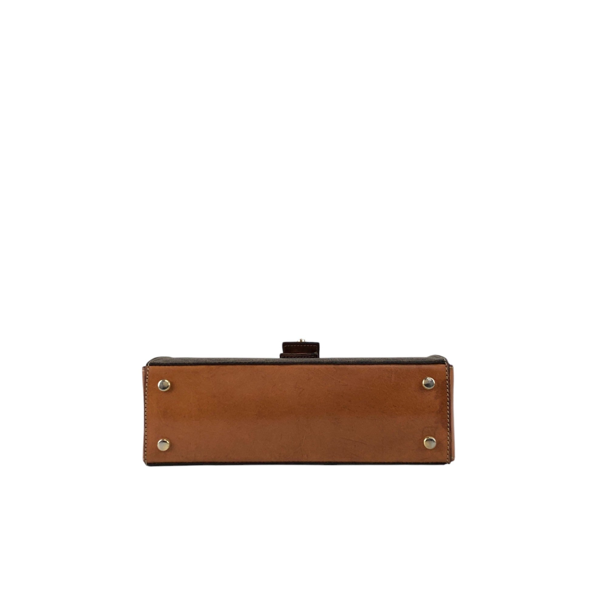 CELINE Macadam Gancini Handbag Brown Vintage hjb52j – VintageShop solo