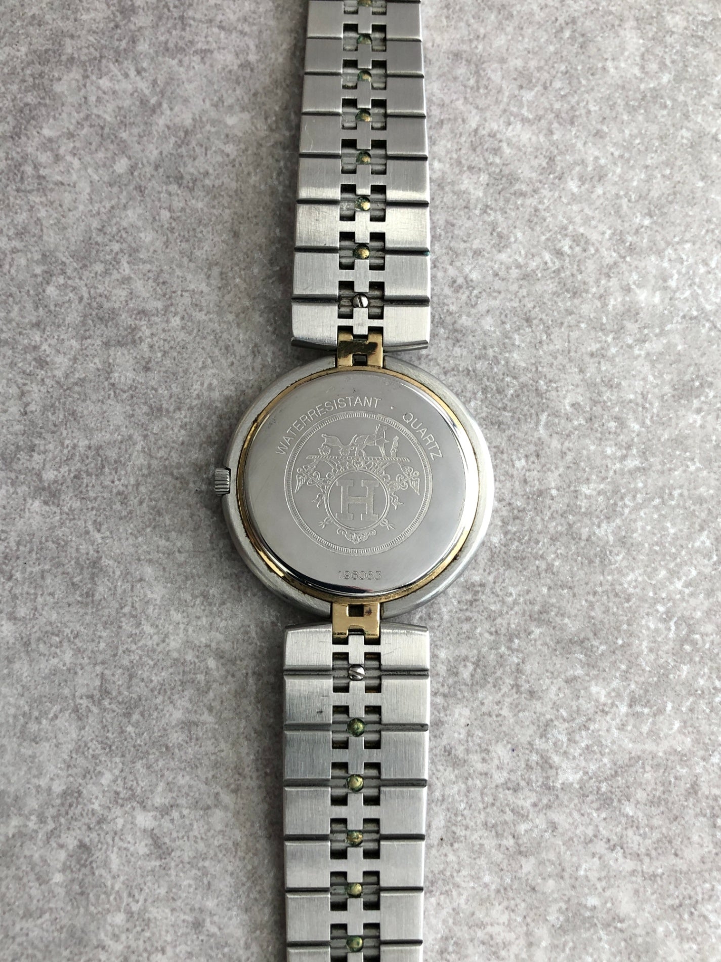HERMES Watch Silver Vintage bm3wfz