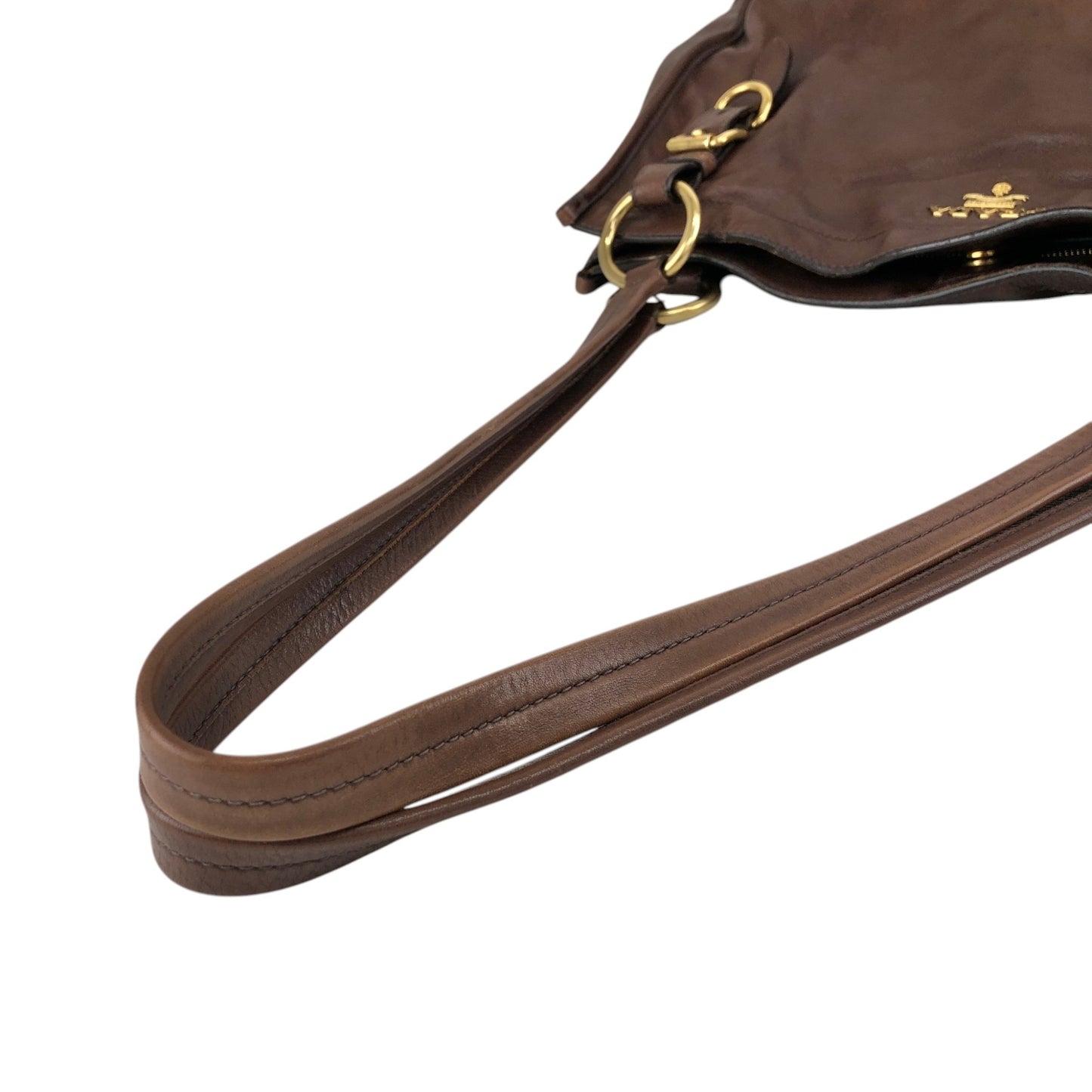 PRADA Logo Totebag Brown Vintage sznhvb