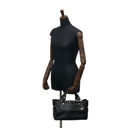 CELINE Triomphe Charm Handbag Black Vintage eyvr3v