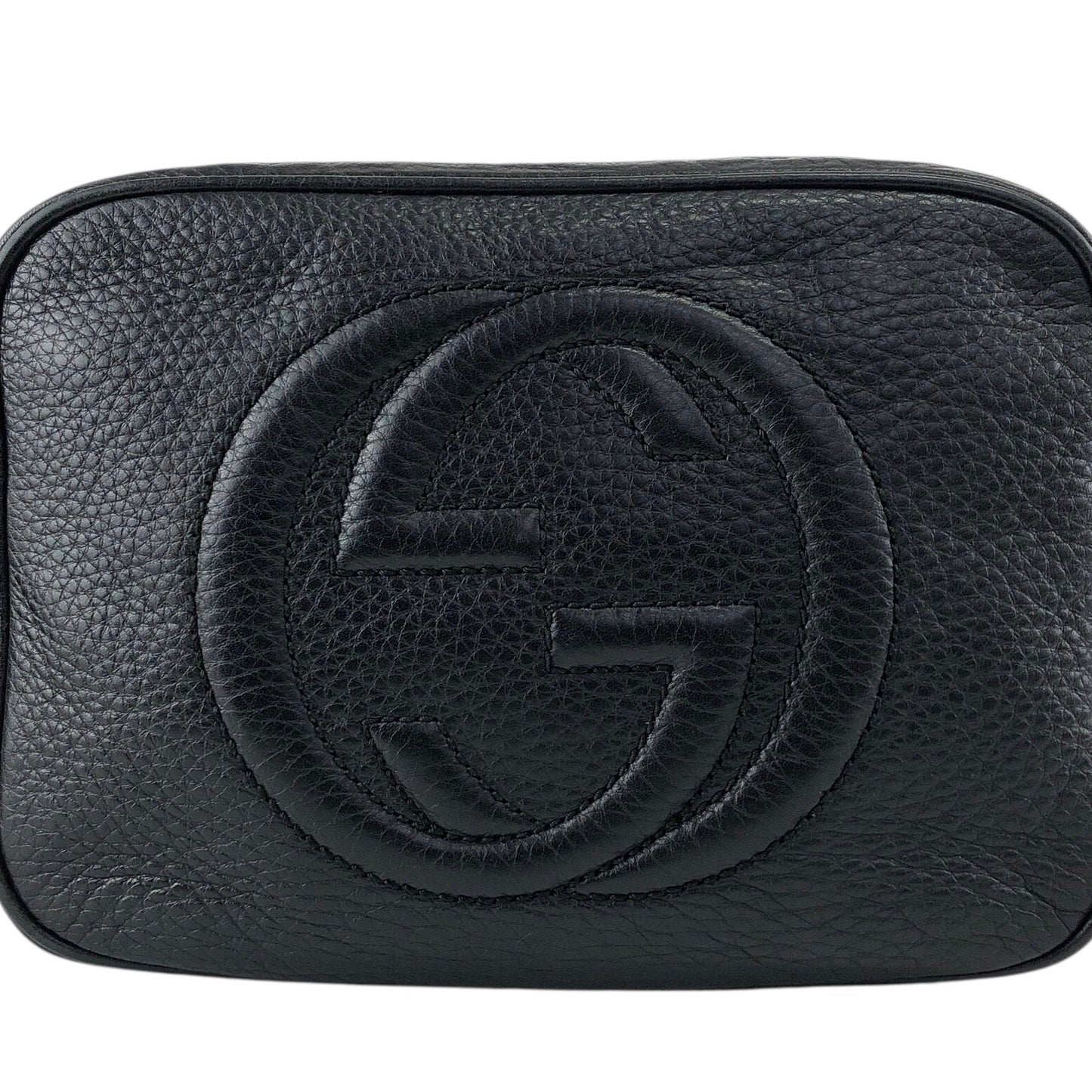 GUCCI Interlocking Tassel Crossbody Shoulder bag Black Vintage svpa7z