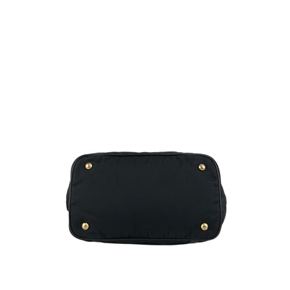 PRADA Triangle Logo Two-way Handbag Shoulder bag Black Vintage jun4wc