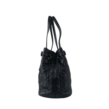 Christian Dior Cannage Totebag Black Vintage y5d2m6