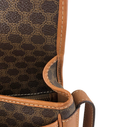 CELINE Macadam Blason Shoulder bag Brown Vintage uuvwb7