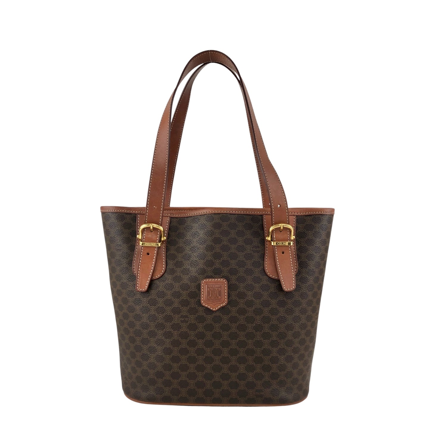 CELINE Macadam Blason Totebag Brown Vintage 6im6cj