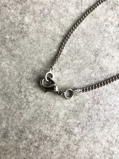 CHANEL Coco Mark Bracelet Black×Silver Vintage pz7dmp