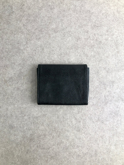 CHANEL Coco Mark Coin Purse Black Vintage 3eyput