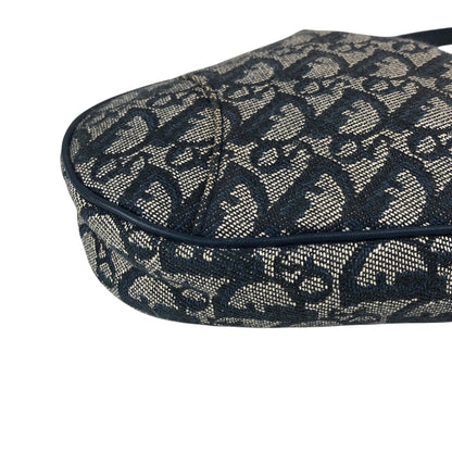 Christian Dior Trotter Shoulder bag Navy Vintage vtyw8k