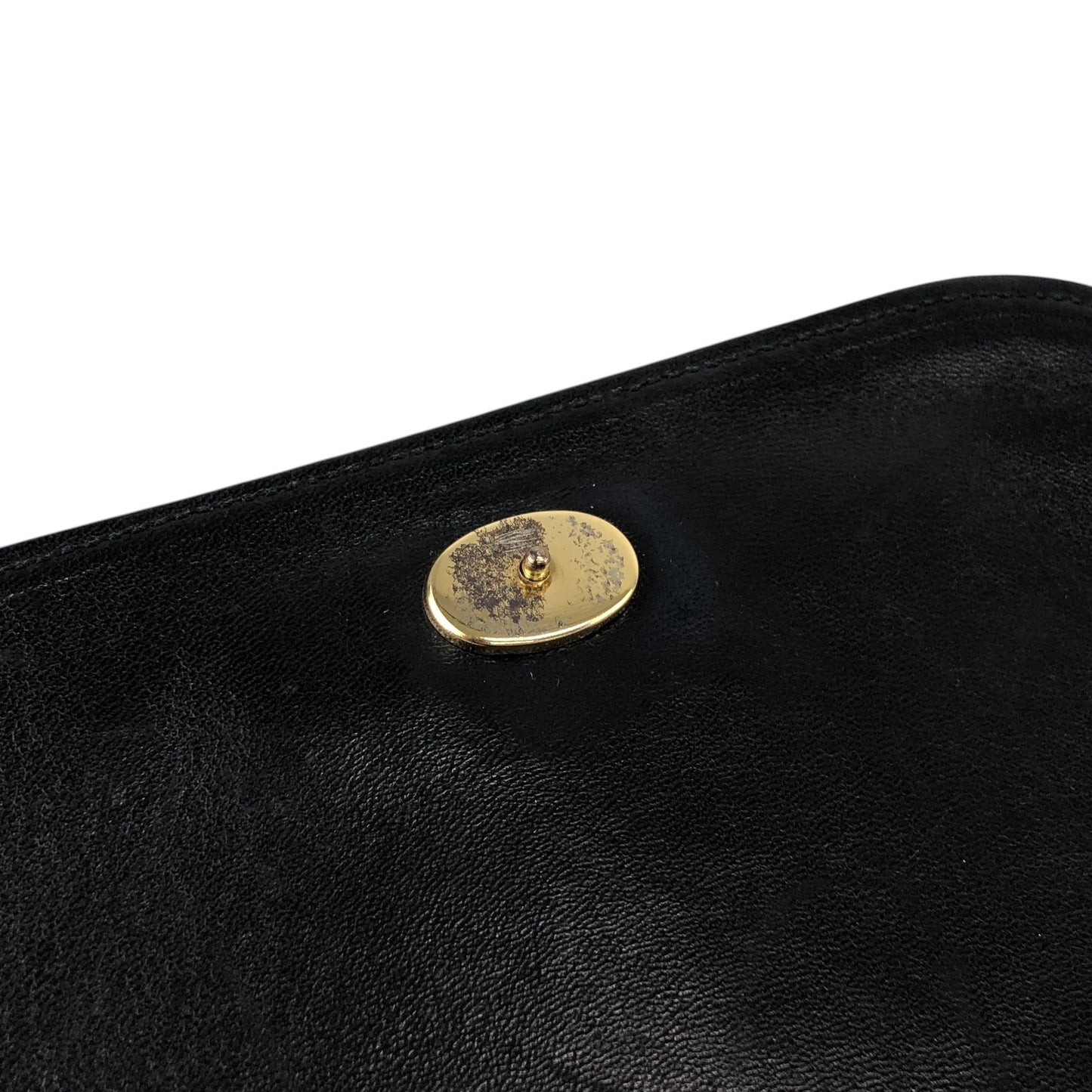 CHANEL Coco Mark Chain Shoulder bag Black Vintage jtk3dw