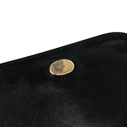 CHANEL Coco Mark Chain Shoulder bag Black Vintage jtk3dw