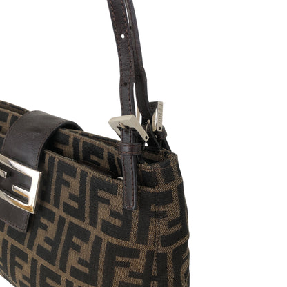 FENDI Zucca Shoulder bag Totebag Brown Vintage 84thni