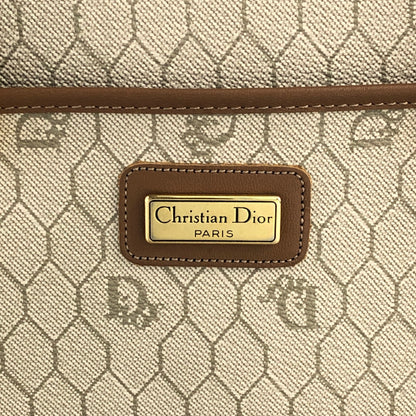 Christian Dior Honeycomb Pattern Handbag Beige Vintage r4yh5k