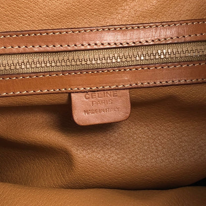 CELINE Macadam Front Buckle Backpack Brown Vintage 6yeab5