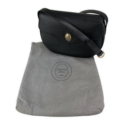 Christian Dior CD Logo Shoulder bag Black Vintage 8yp8df