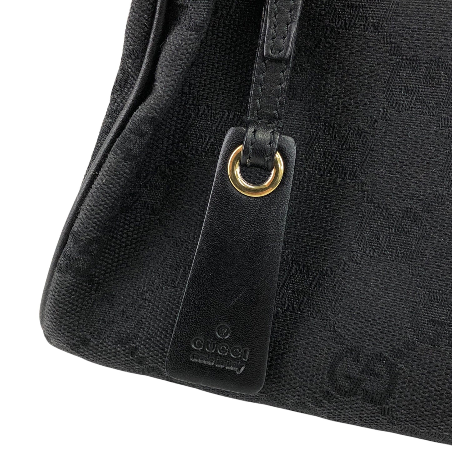 GUCCI GG Canvas Shoulder bag Black Vintage hgsb6r