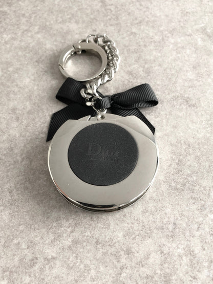 Christian Dior Logo Motif Charm Silver Vintage yjmmyp